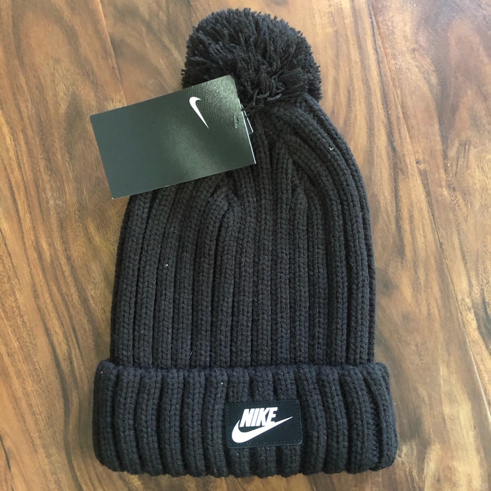 Nike beanie (with removable pom)